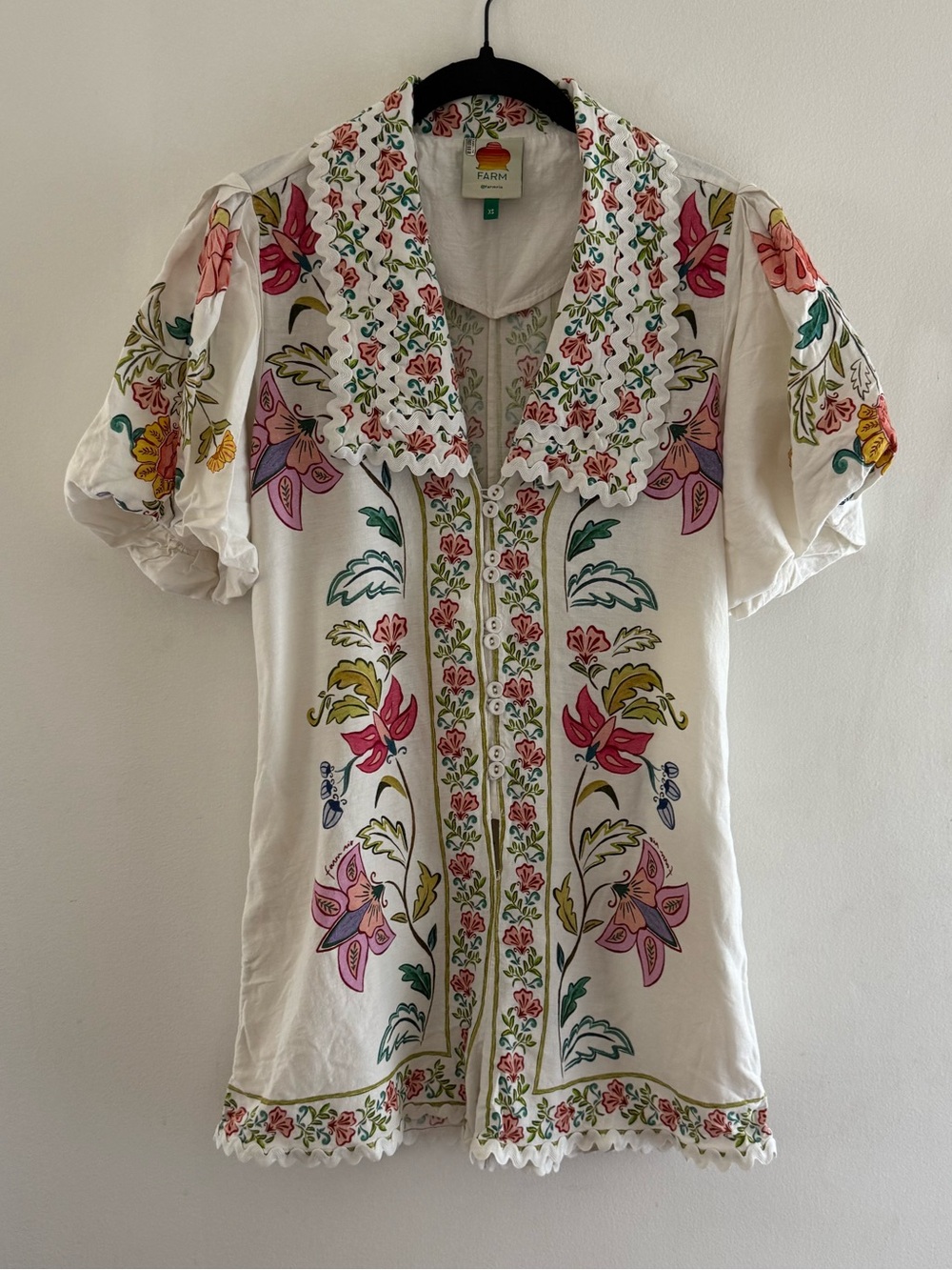 FARM Rio Floral Insects Romper XS